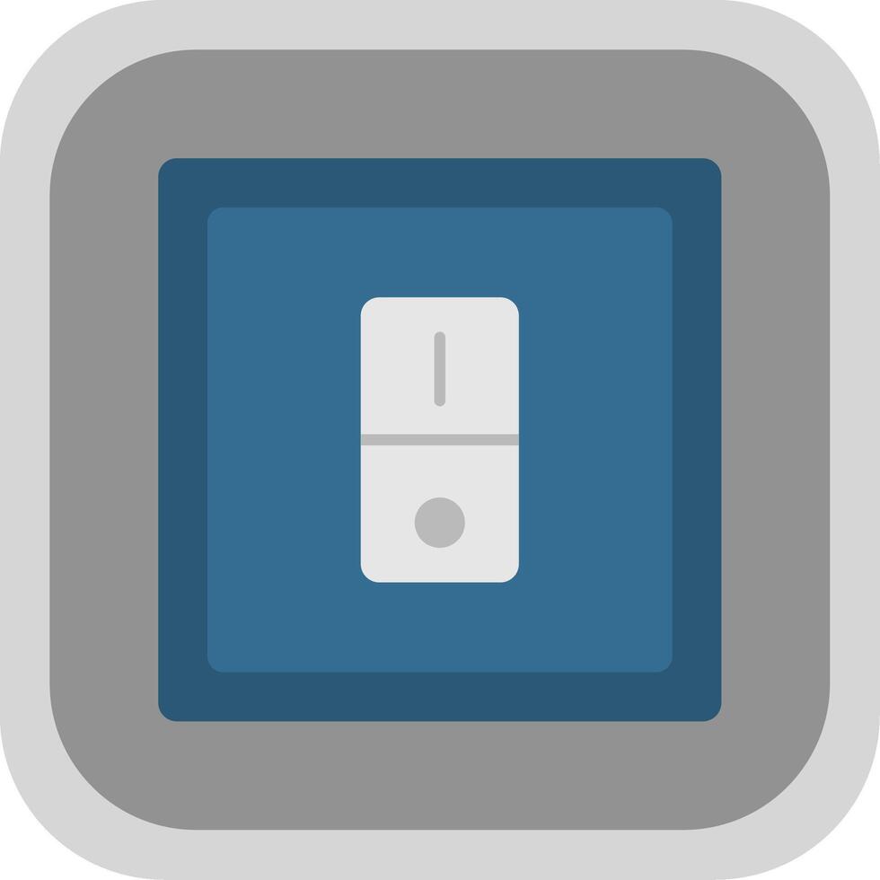 Switcher Flat Round Corner Icon vector