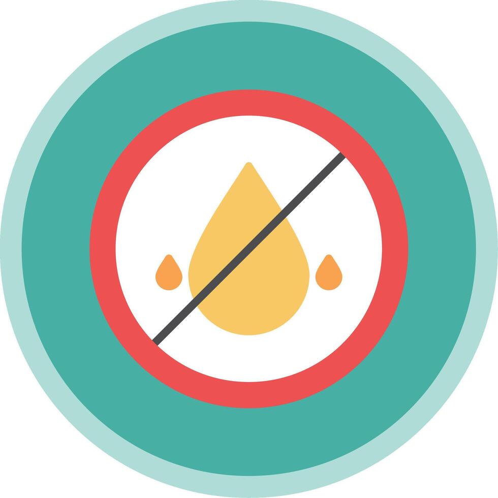 Embargo Flat Multi Circle Icon vector