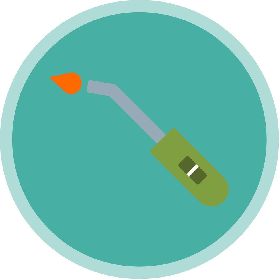 Stove Lighter Flat Multi Circle Icon vector