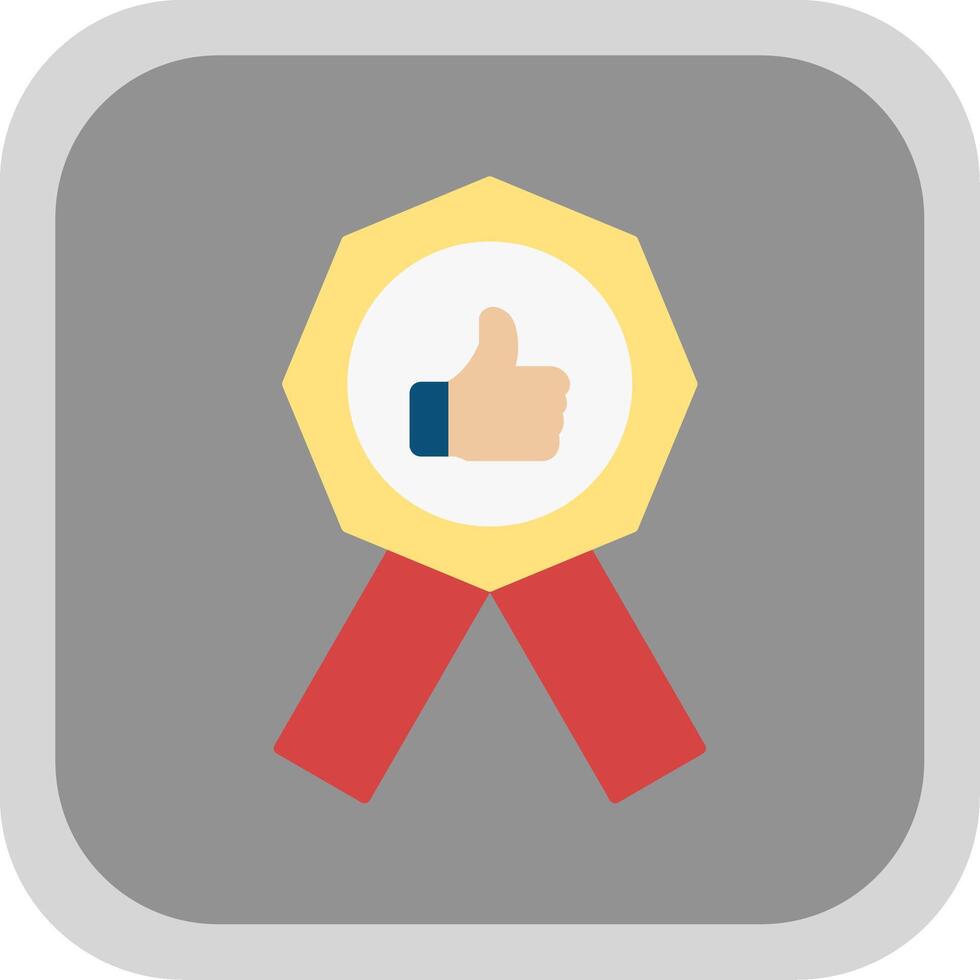 Premium Quality Flat Round Corner Icon vector