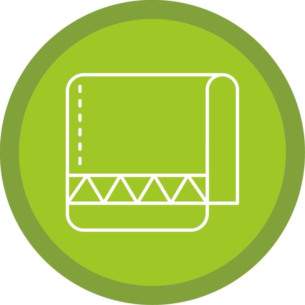 Towel Line Multi Circle Icon vector