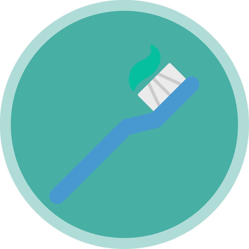 Toothbrush Flat Multi Circle Icon vector