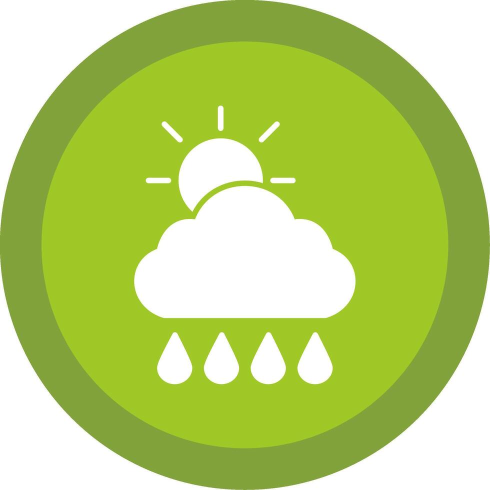 Morning,Rain Glyph Multi Circle Icon vector