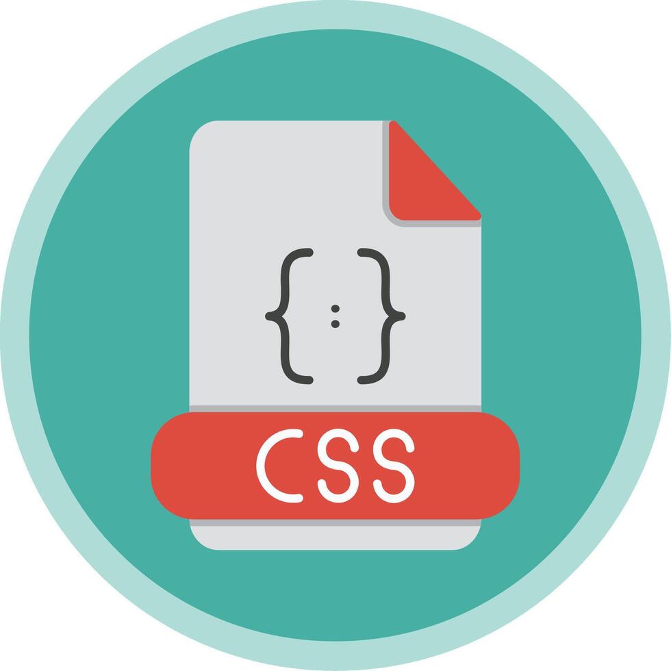 Css Flat Multi Circle Icon vector