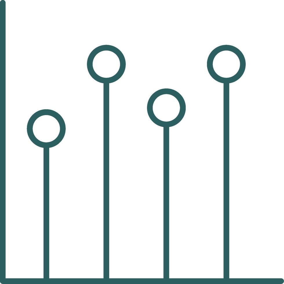Status Line Gradient Round Corner Icon vector