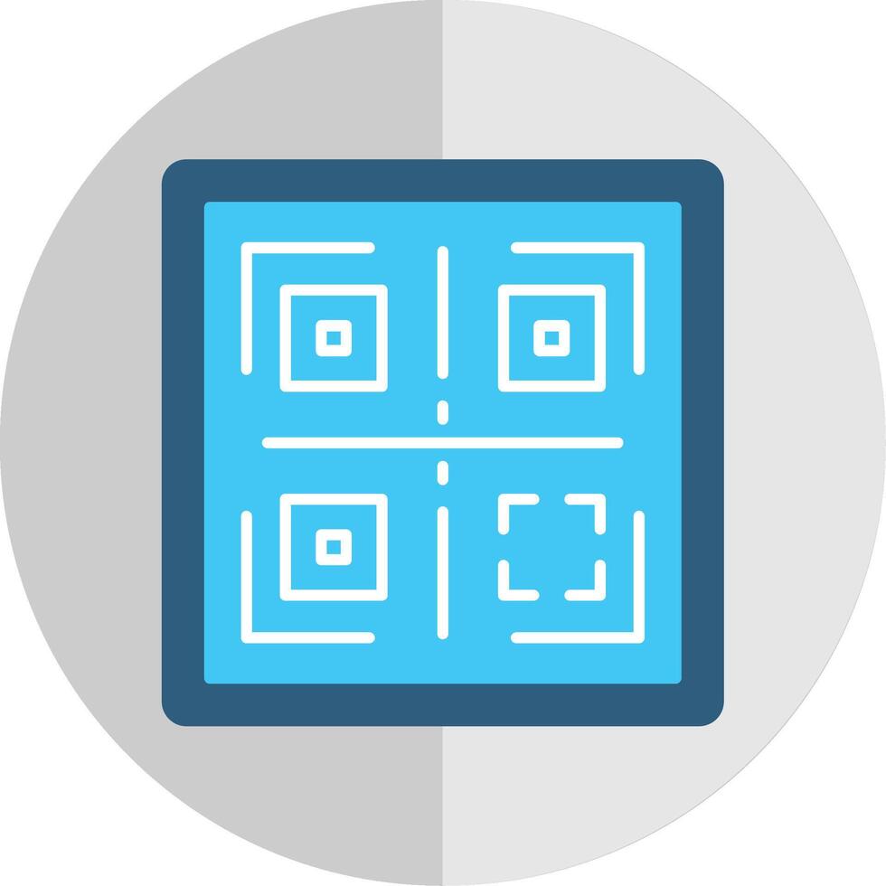 QR Flat Scale Icon vector