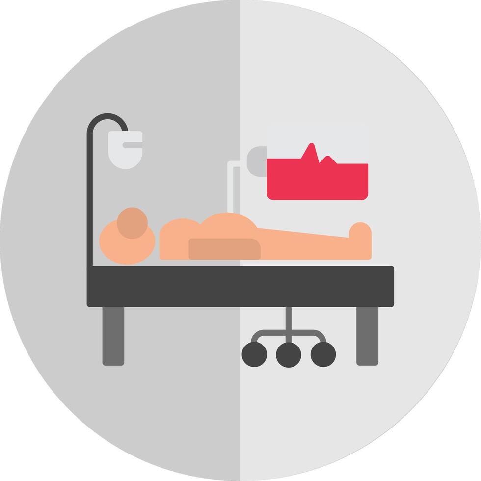 Medical Supervision Flat Scale Icon vector