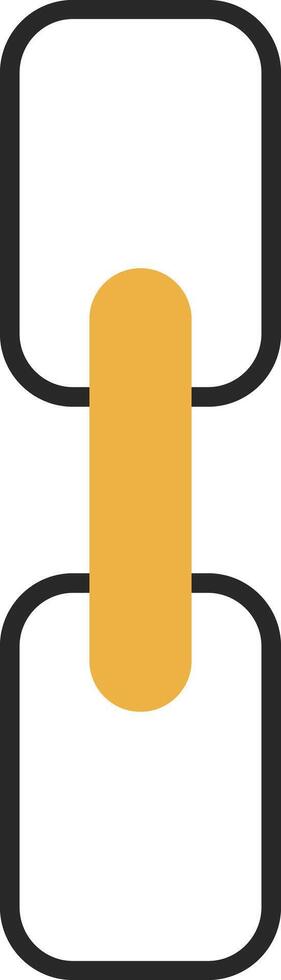 Chain Skined Filled Icon vector