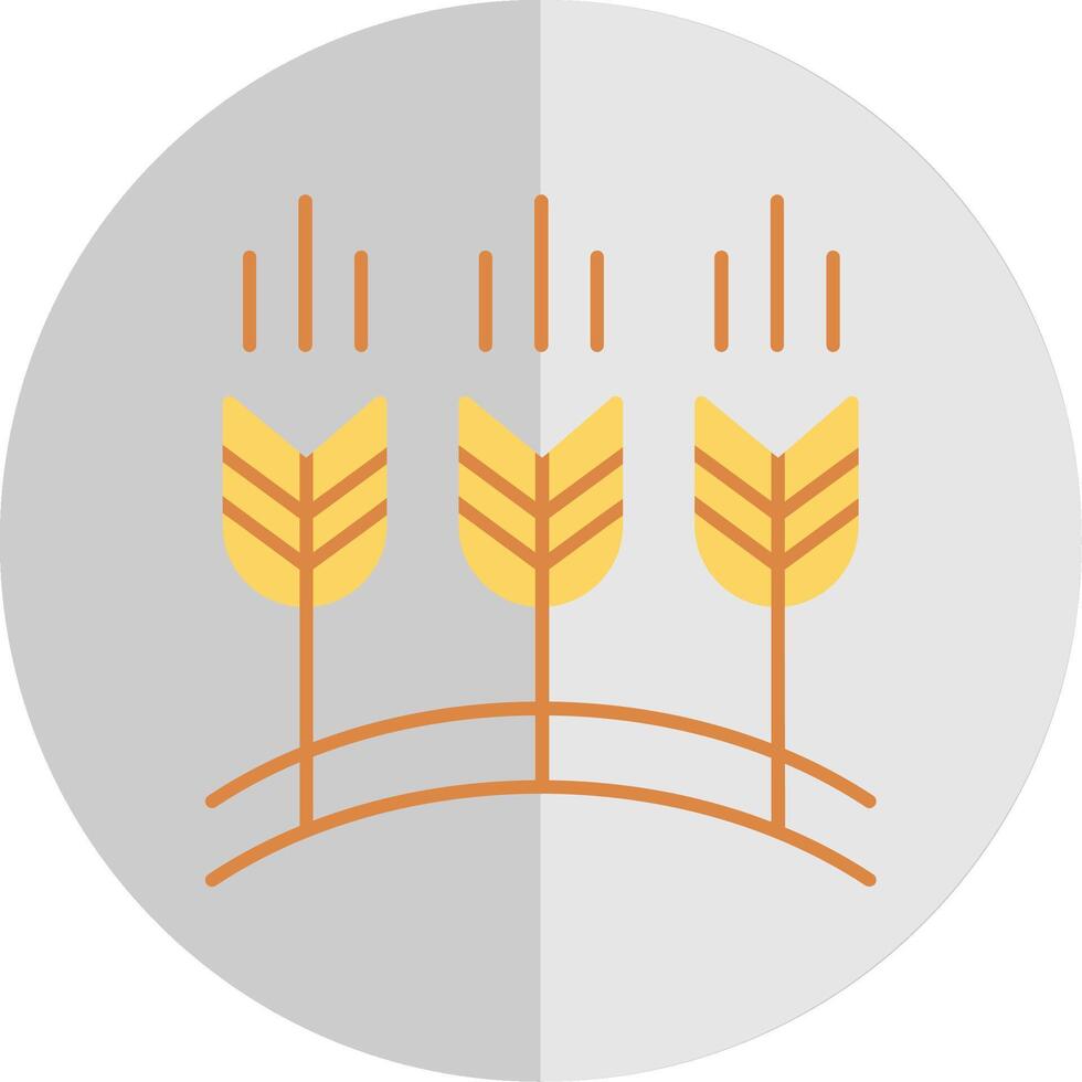 Wheat Flat Scale Icon vector