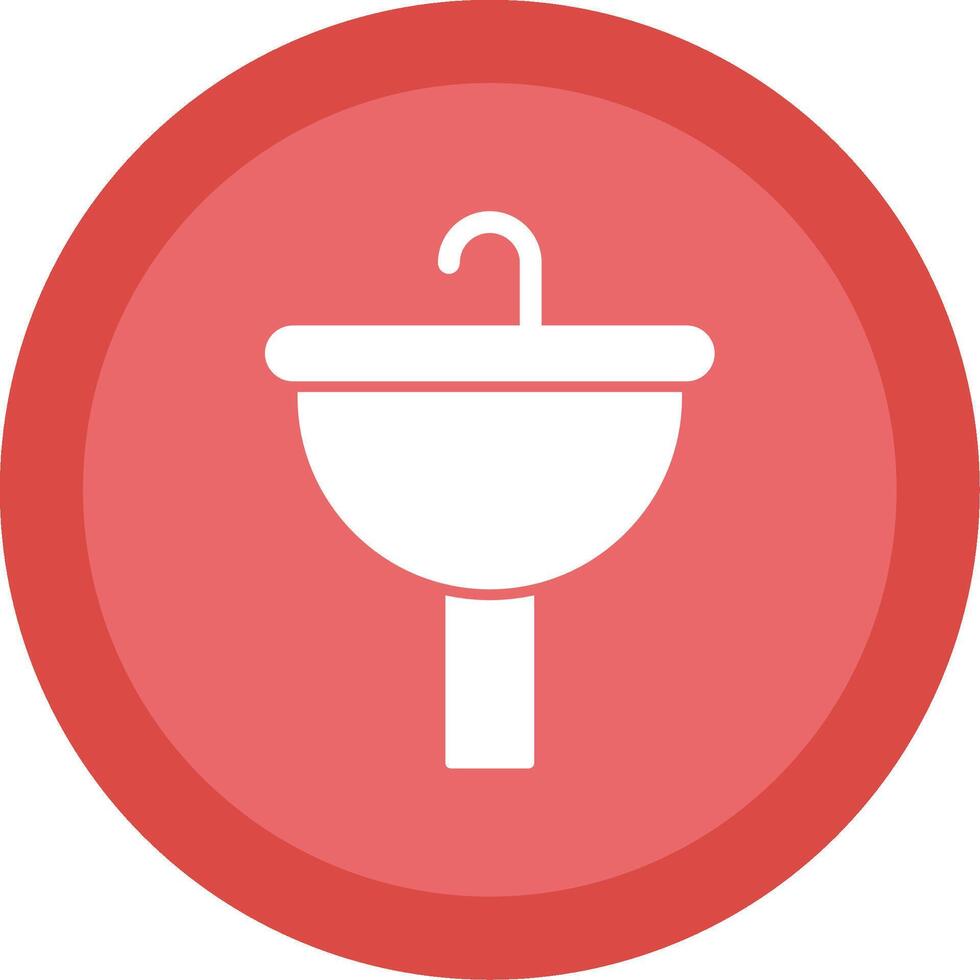 Sinking Glyph Multi Circle Icon vector