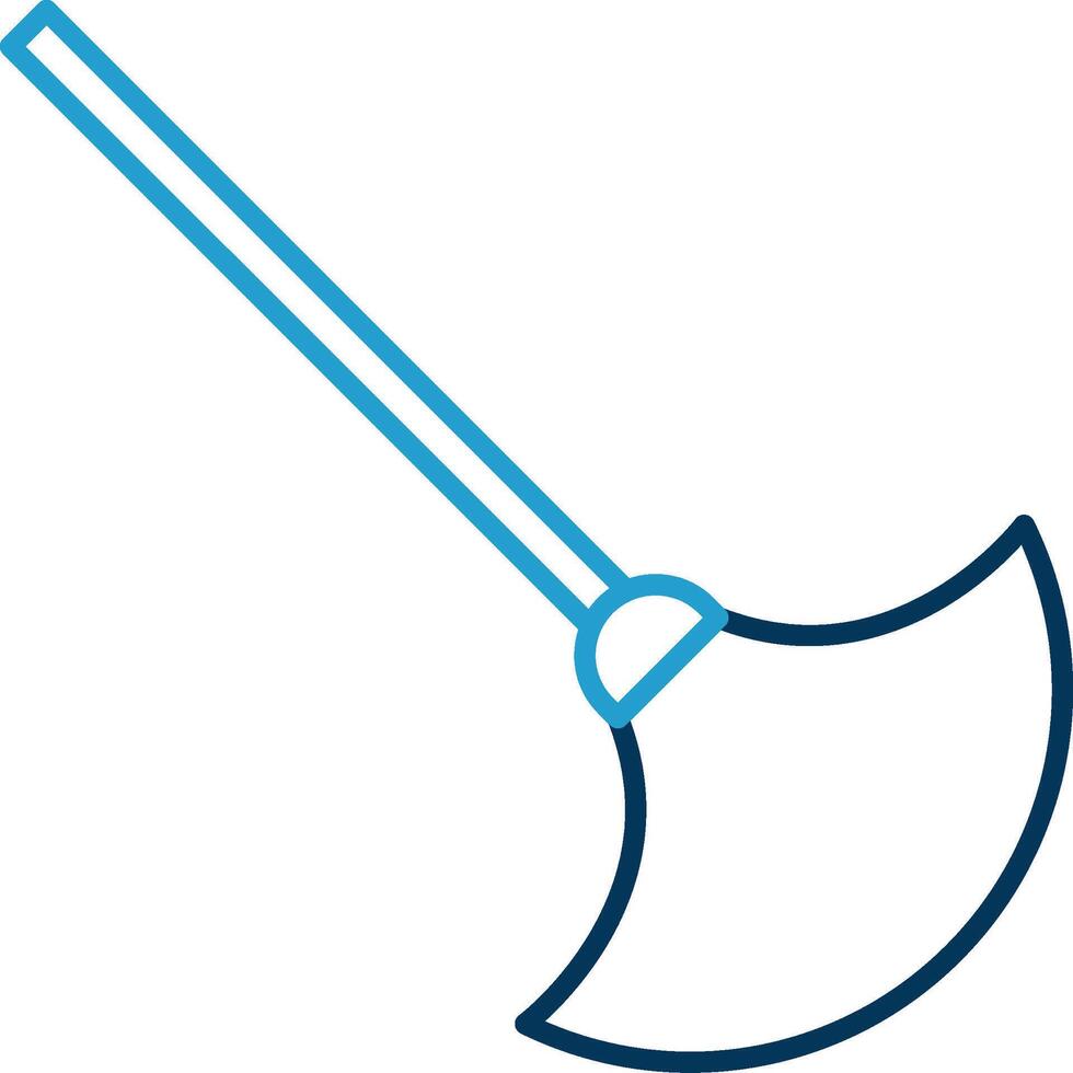 Duster Line Blue Two Color Icon vector