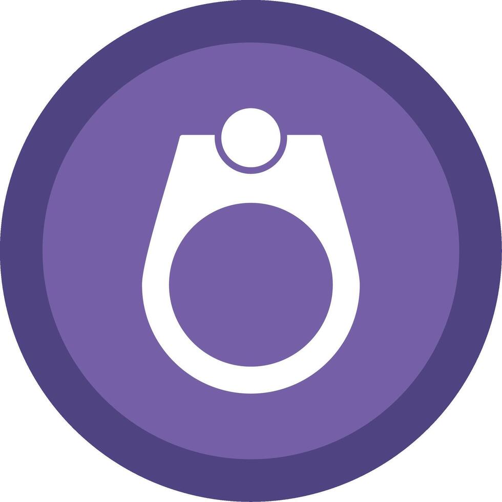 Mens Ring Glyph Multi Circle Icon vector