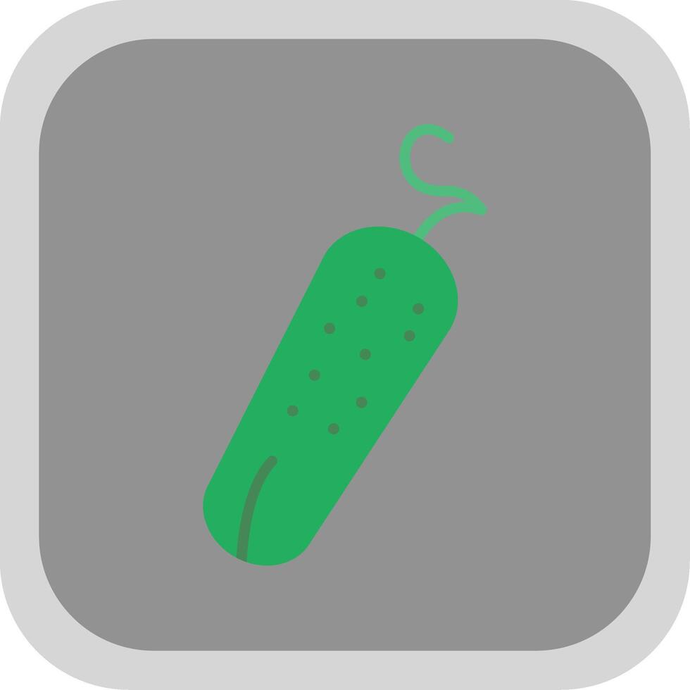 Pickle Flat Round Corner Icon vector