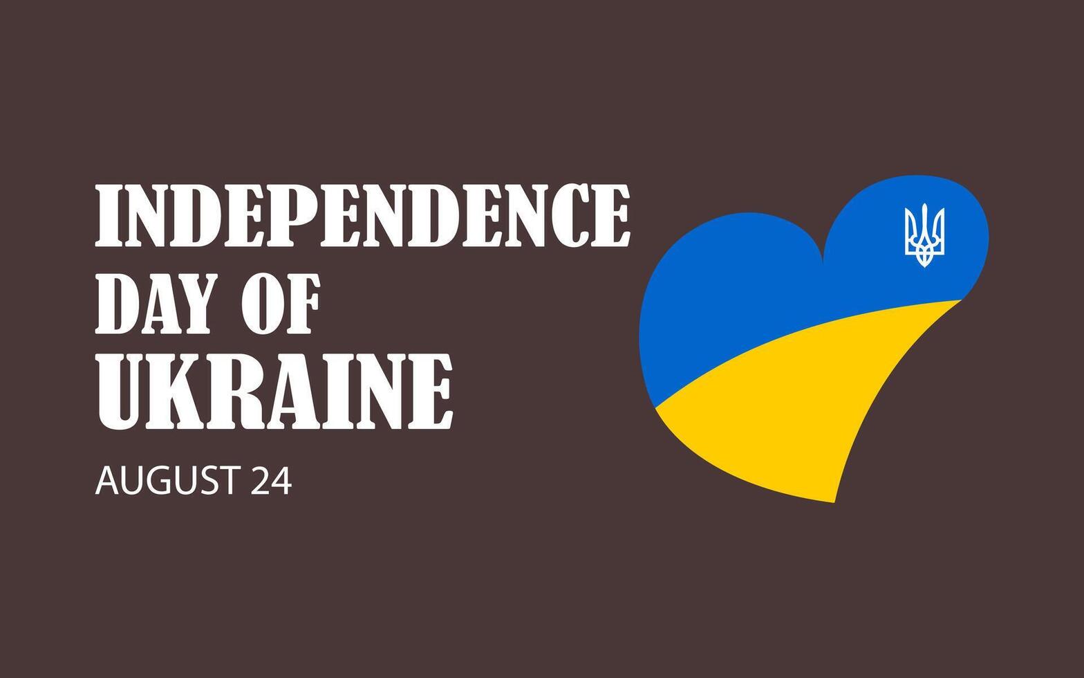 Independence day of Ukraine. August 24. vector