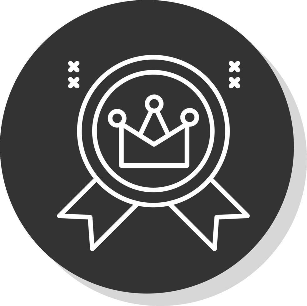 Best Seller Line Grey Circle Icon vector