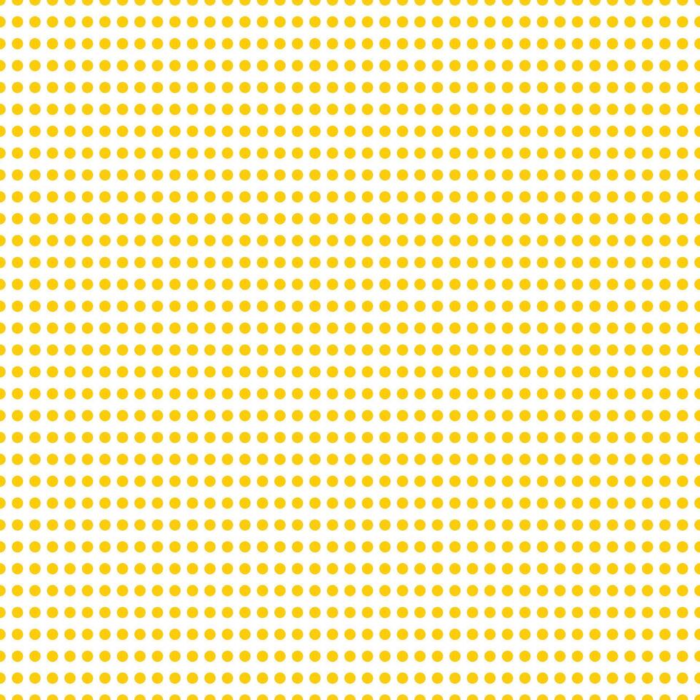 Yellow circles on a white background. Seamless simple polka dot pattern for decorative textiles, fabrics. vector