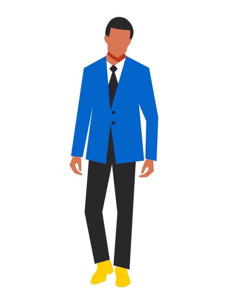 Businessman in a business suit isolated on a white background. Stylish