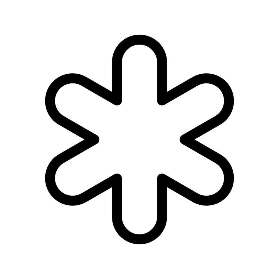 Asterisk Icon Symbol Design Illustration vector