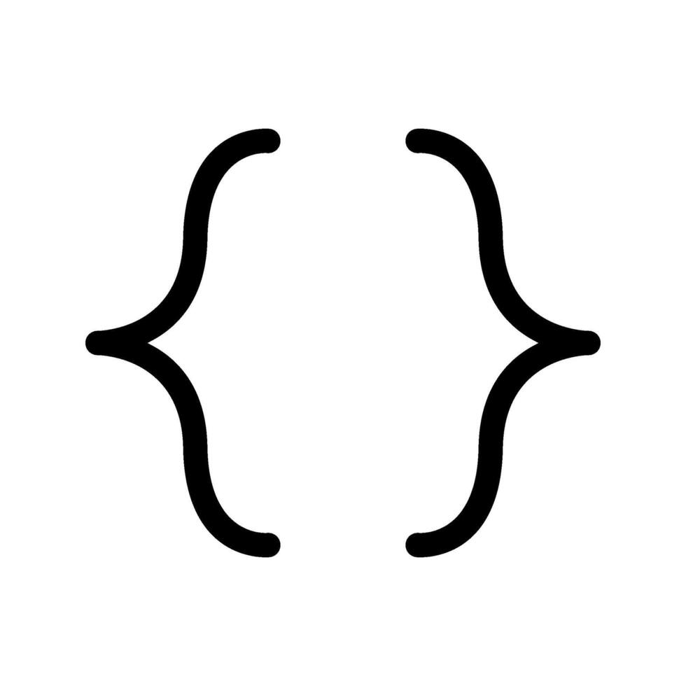 Brackets Icon Symbol Design Illustration vector