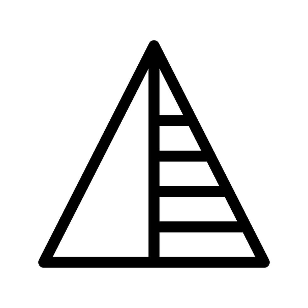 Pyramid Chart Icon Symbol Design Illustration vector