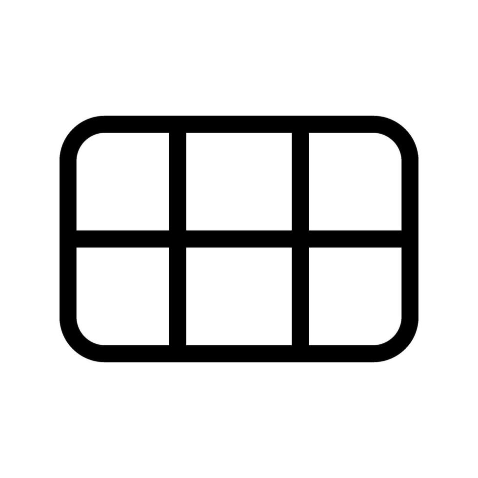 Grid View Icon Symbol Design Illustration vector