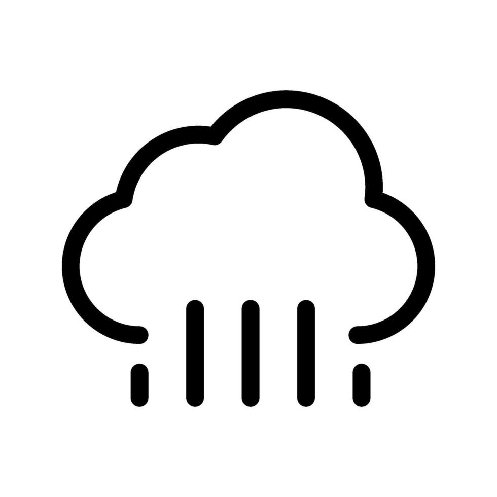 Rain Cloud Icon Symbol Design Illustration vector