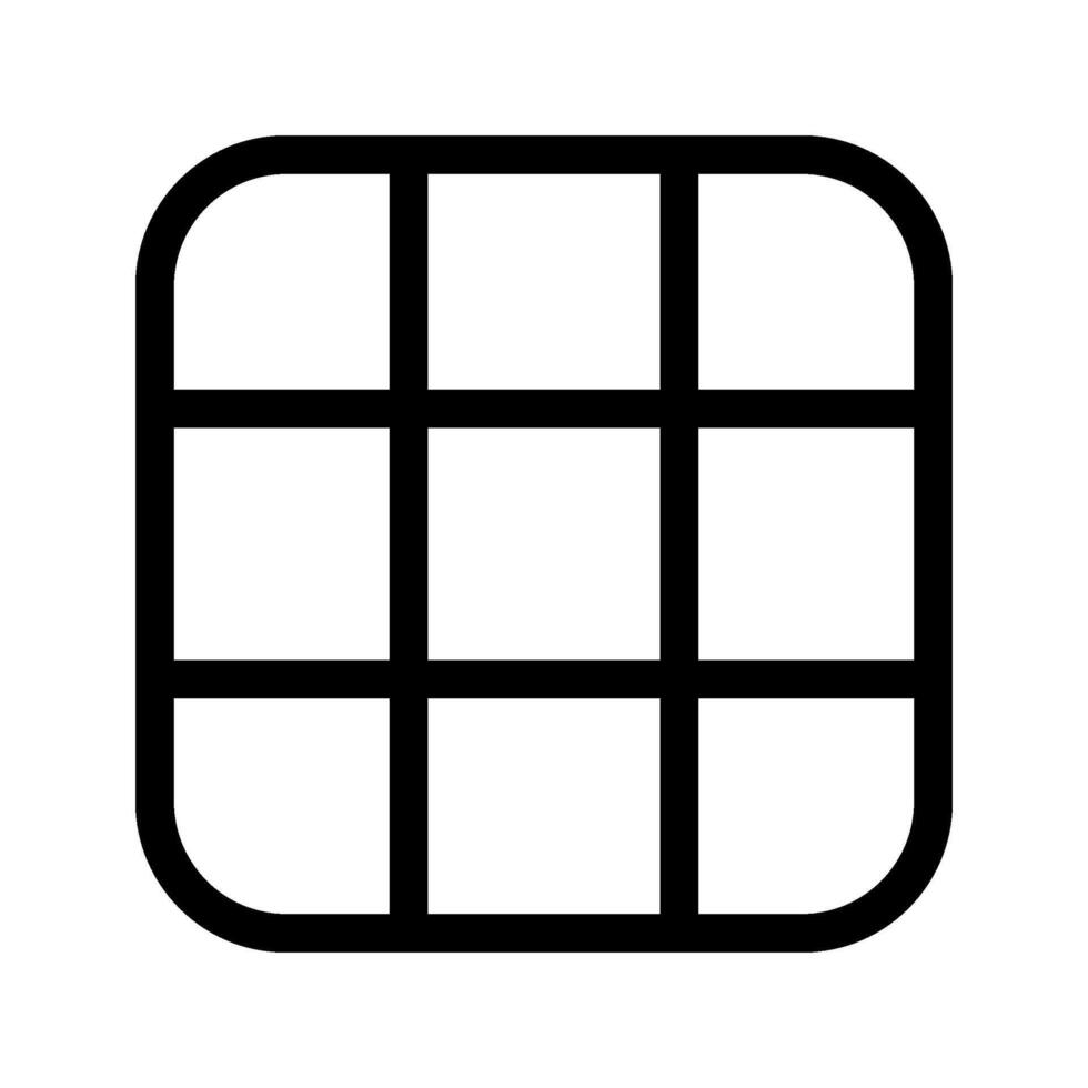 Grid View Icon Symbol Design Illustration vector