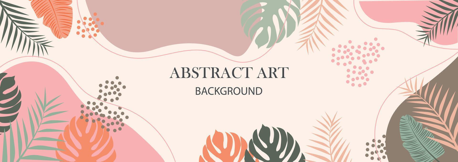 Abstract modern background for design. Minimal trendy banner or cover template design for social media advertising, promotional sale, story page. Minimal trendy style with organic shapes. . vector