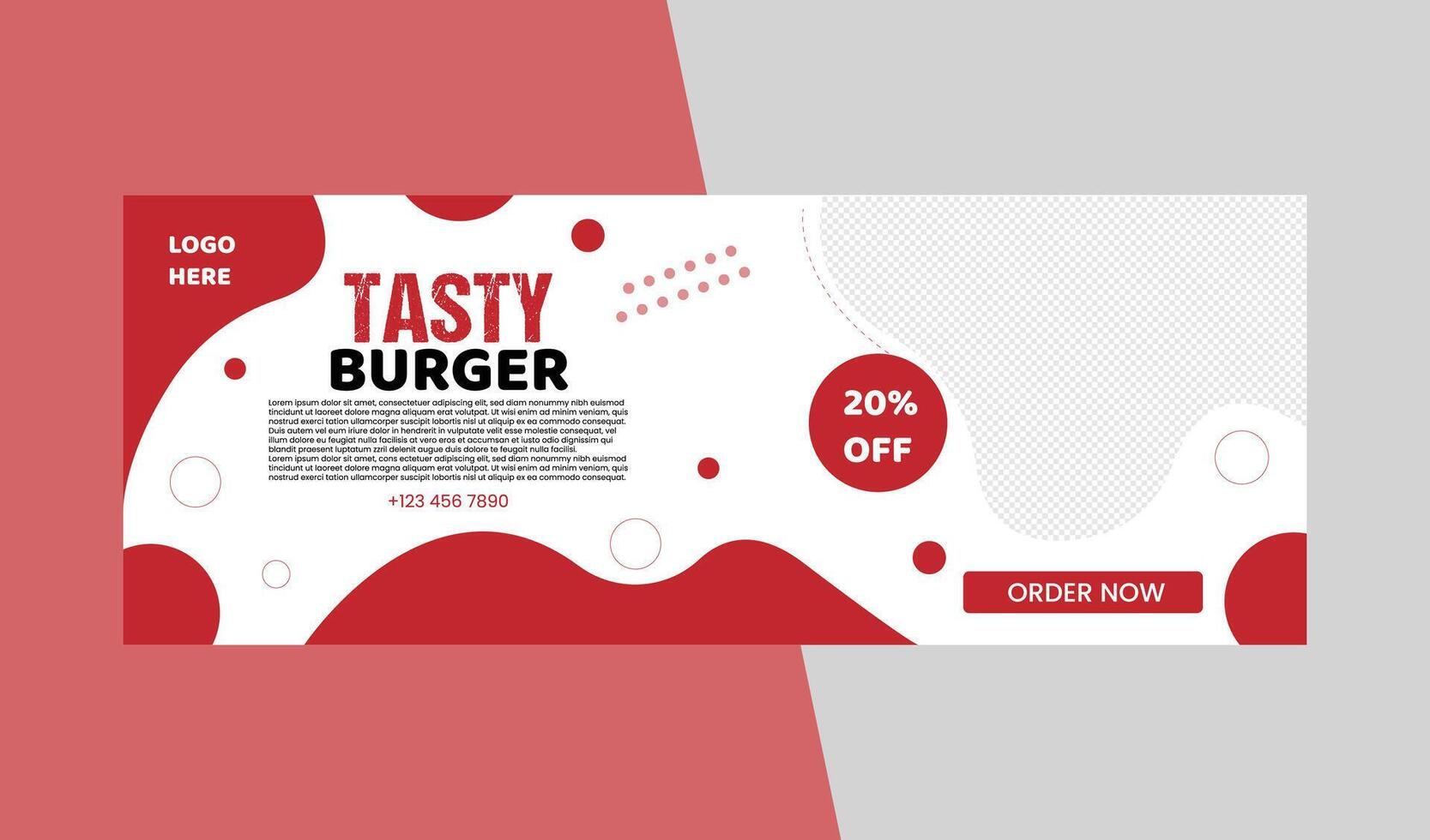 creative food web banner vector