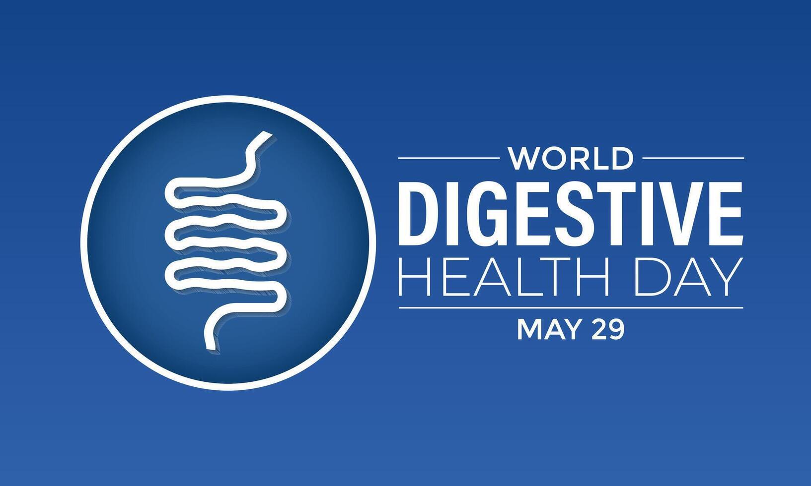 World Digestive Health Day . Banner poster, flyer and background design. vector