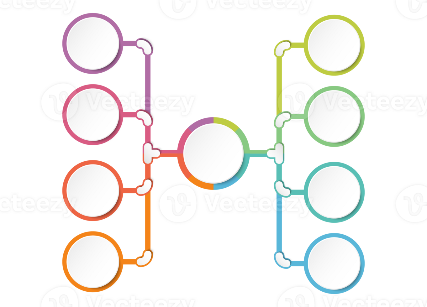 Infographic process design 8 options or steps. png