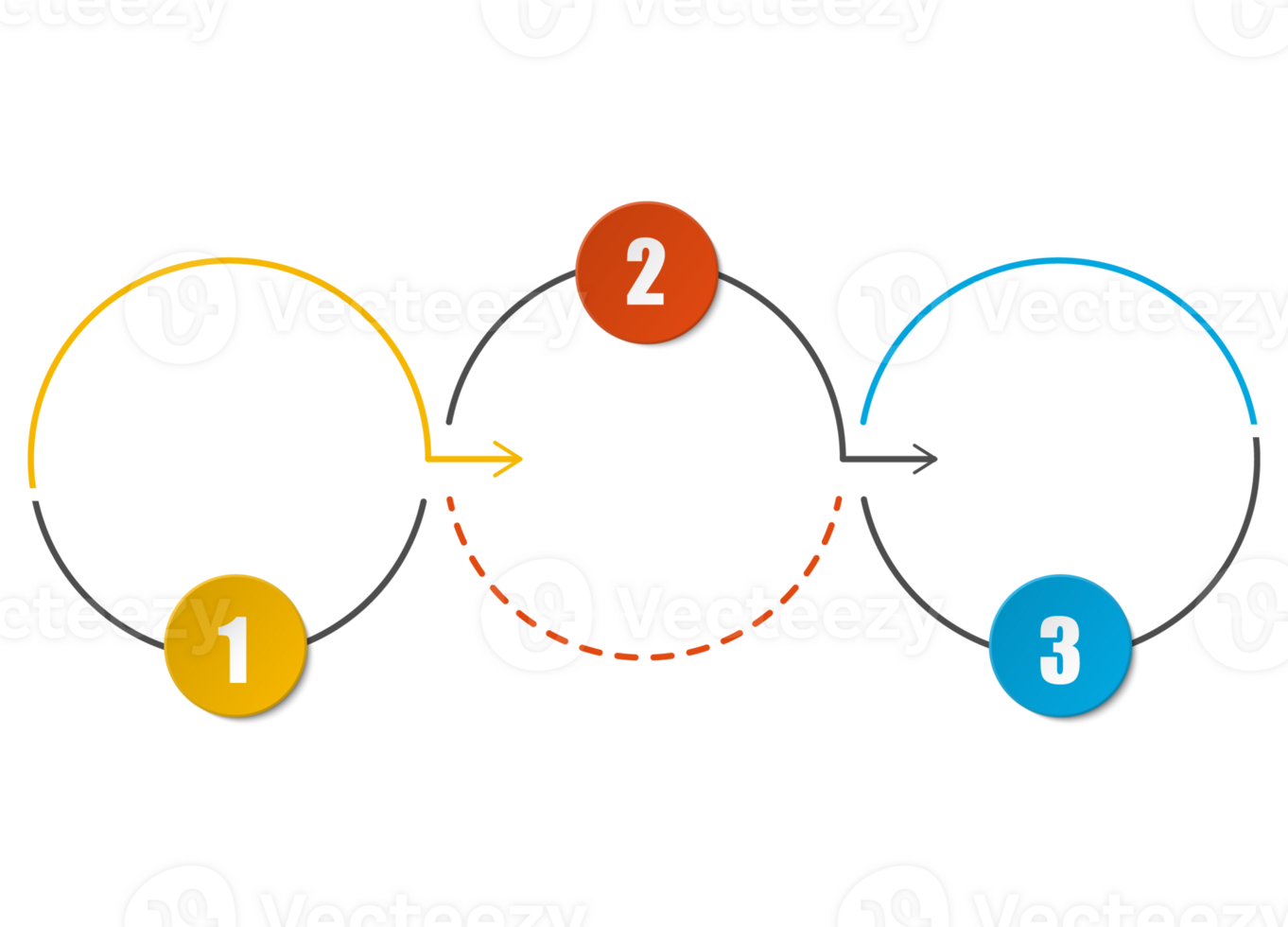 Infographic process design 3 options or steps. png