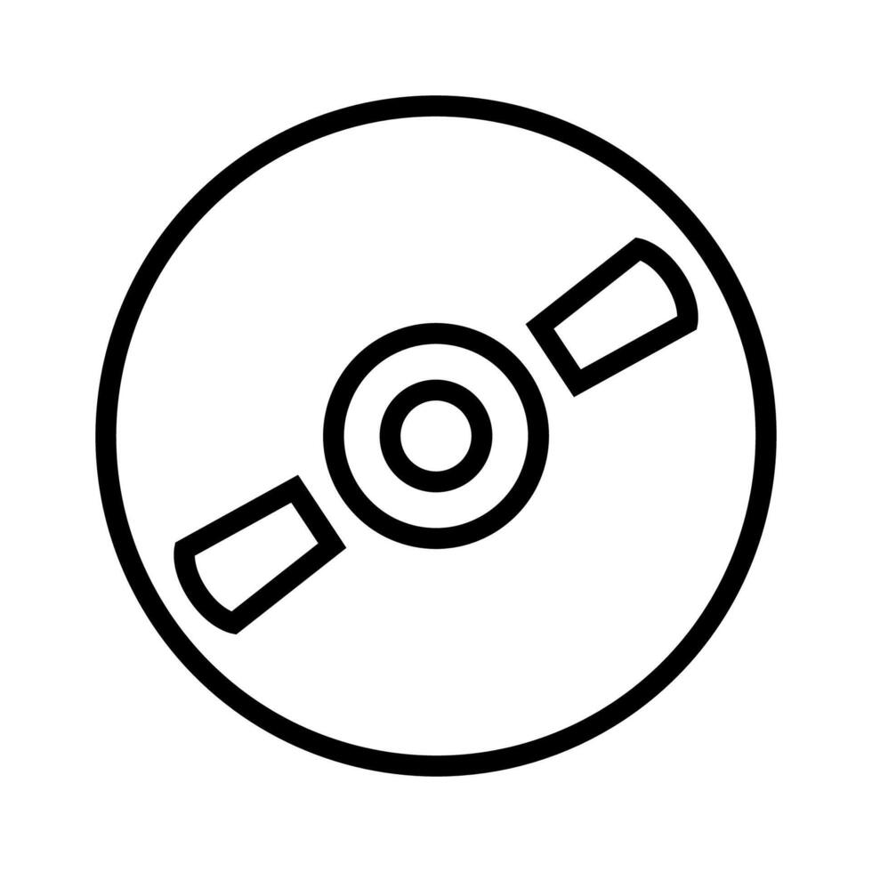 CD rom icon on white background vector