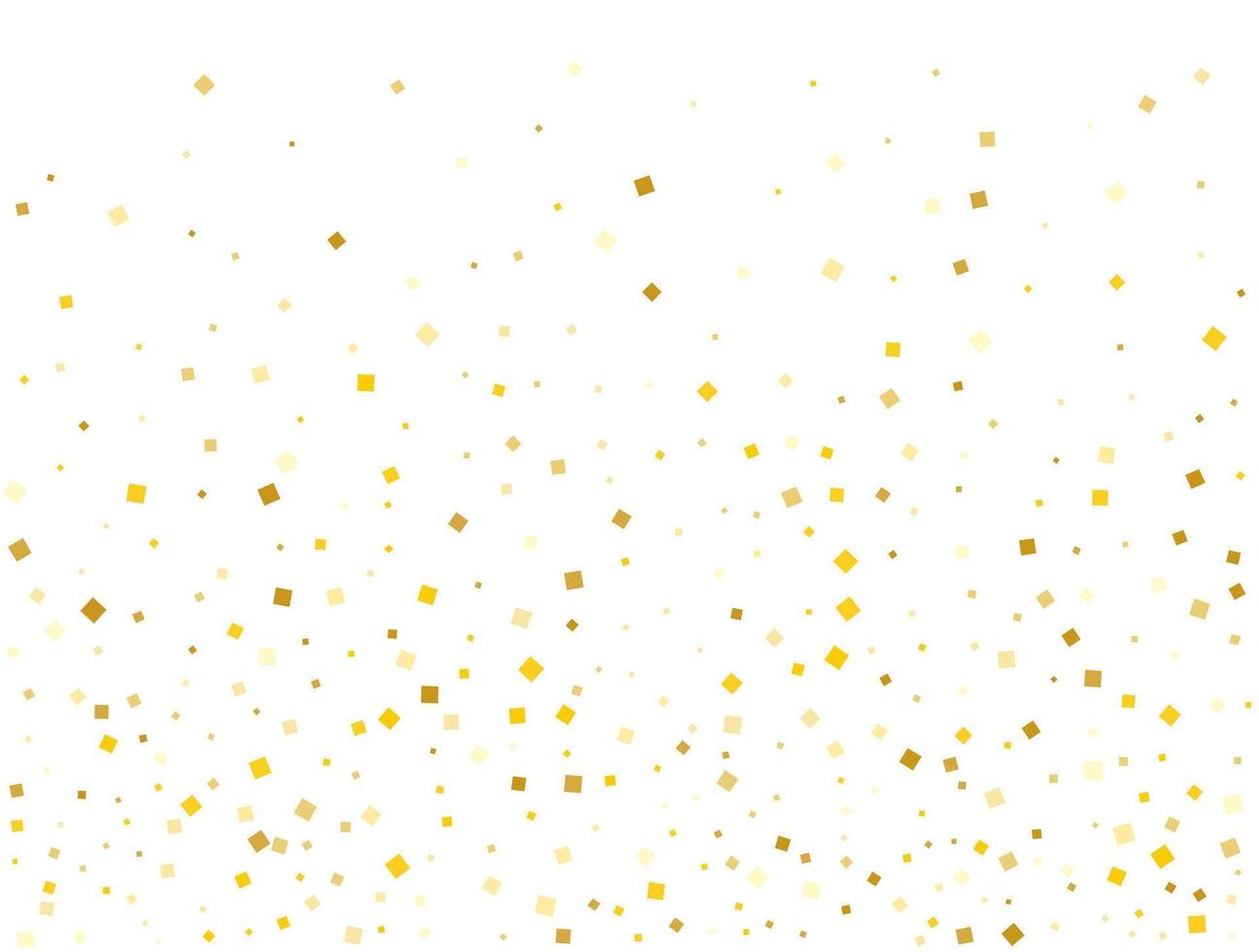 Modern Golden Square Confetti. illustration vector