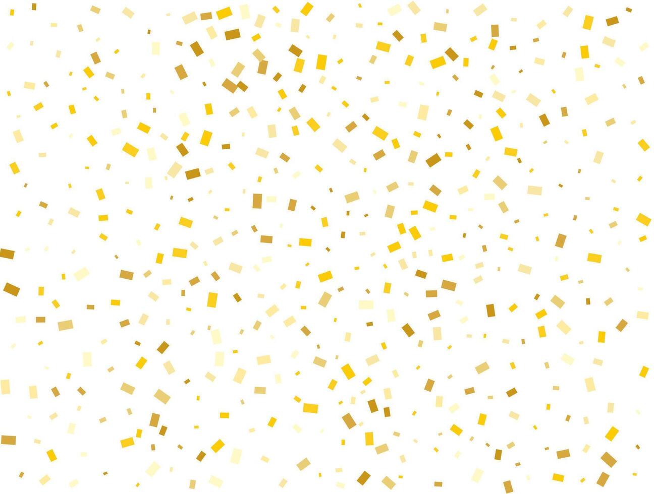 Christmas Golden Rectangles Confetti Background. illustration vector