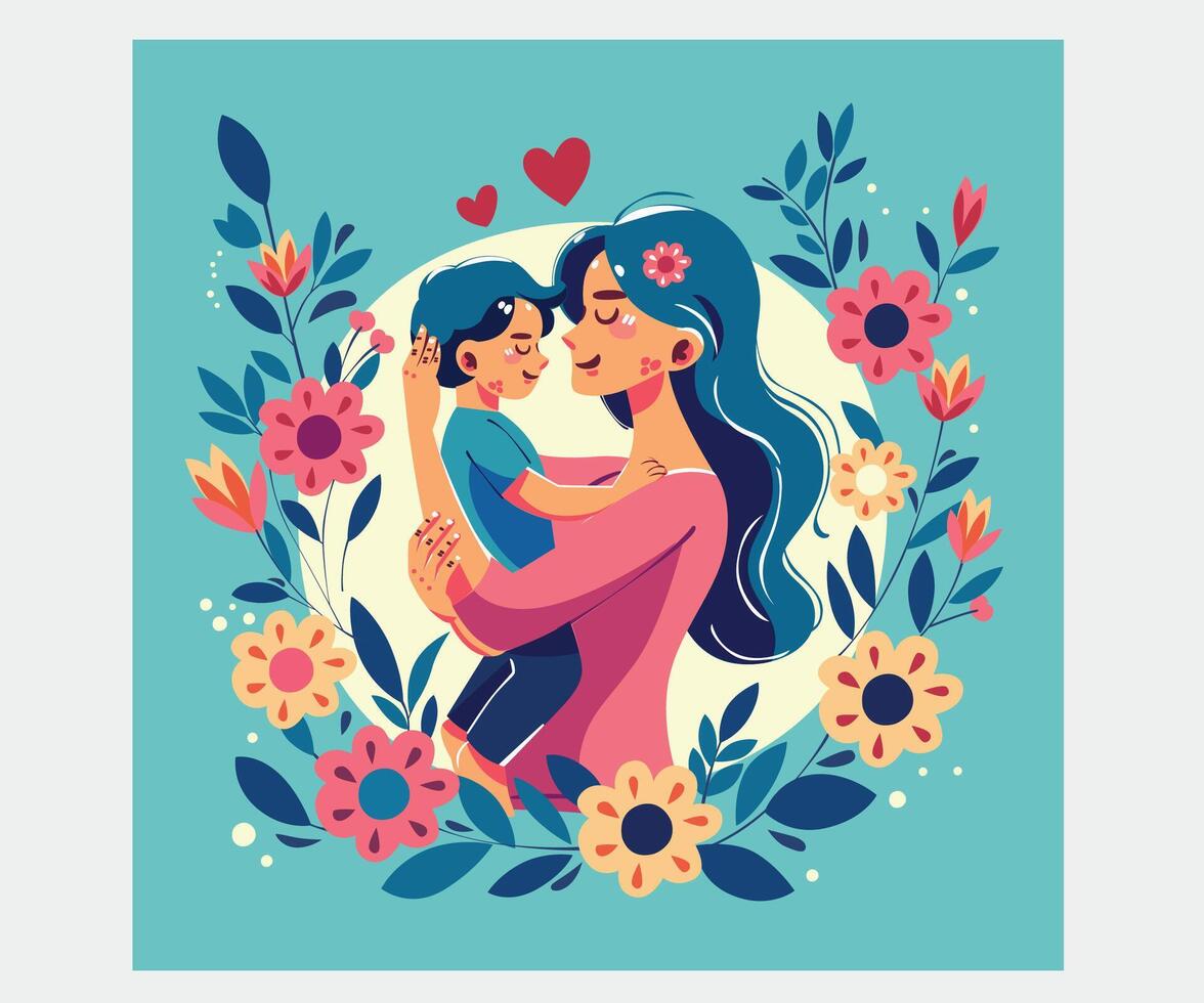Mothers Day Background Illustration vector