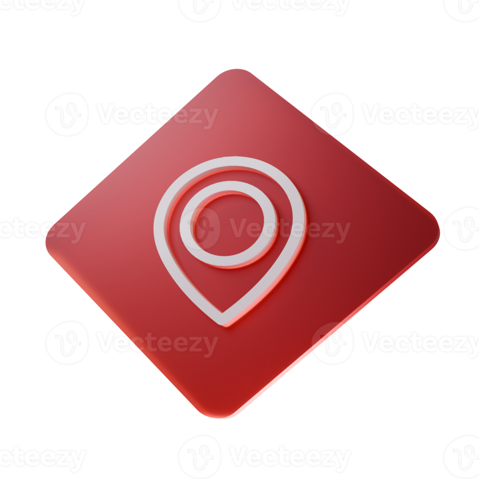 location symbol 3d icon png
