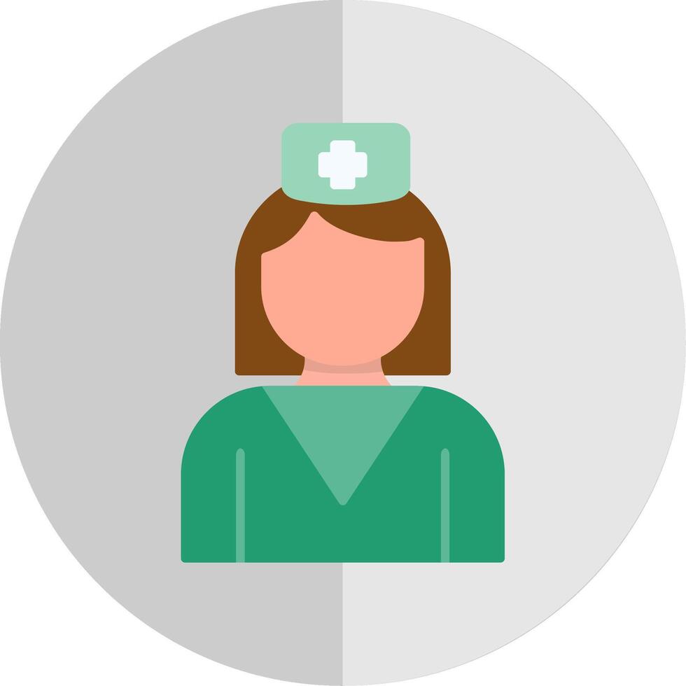 Nurse Flat Scale Icon vector