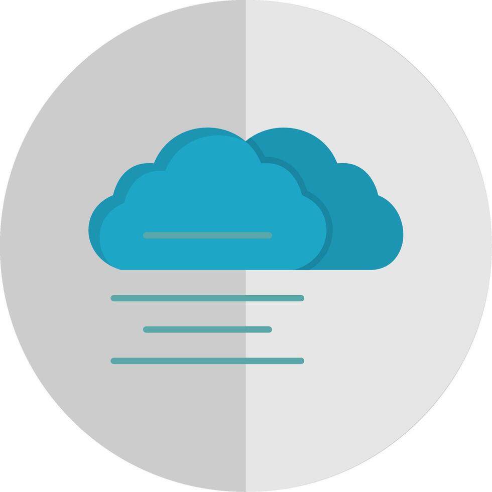 Mist Flat Scale Icon vector