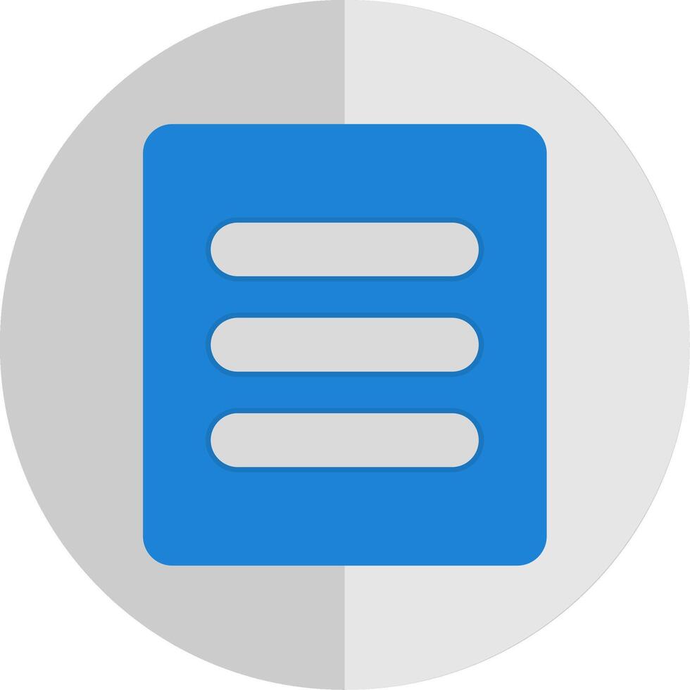 Menu Flat Scale Icon vector
