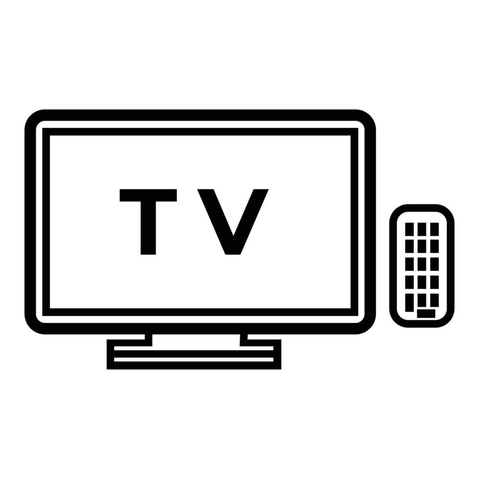 TV icons set. Television icon vector