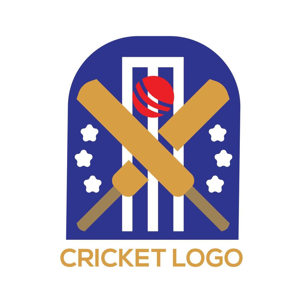 Cricket Logo design vector