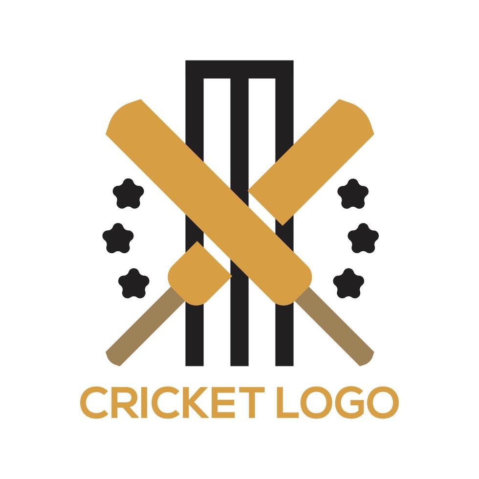 Cricket Logo design vector