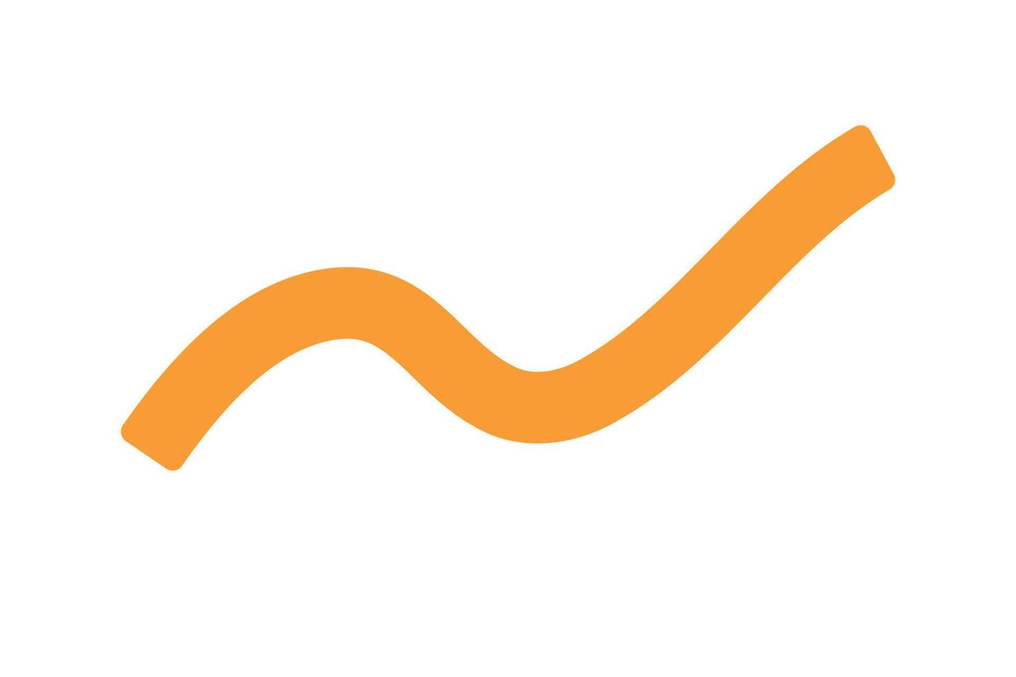 White Background With Orange Wave vector