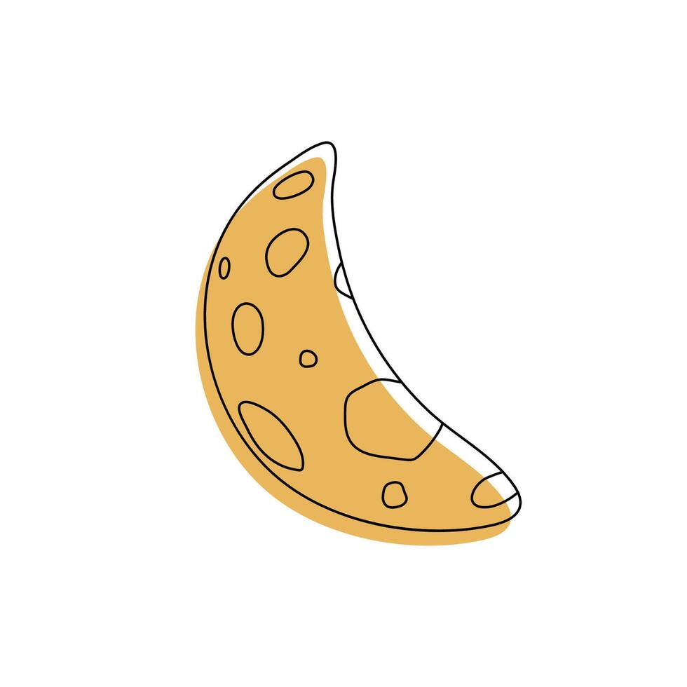 Moon icon . Moon an star icon. Logo illustration on white background. Flat design style. vector