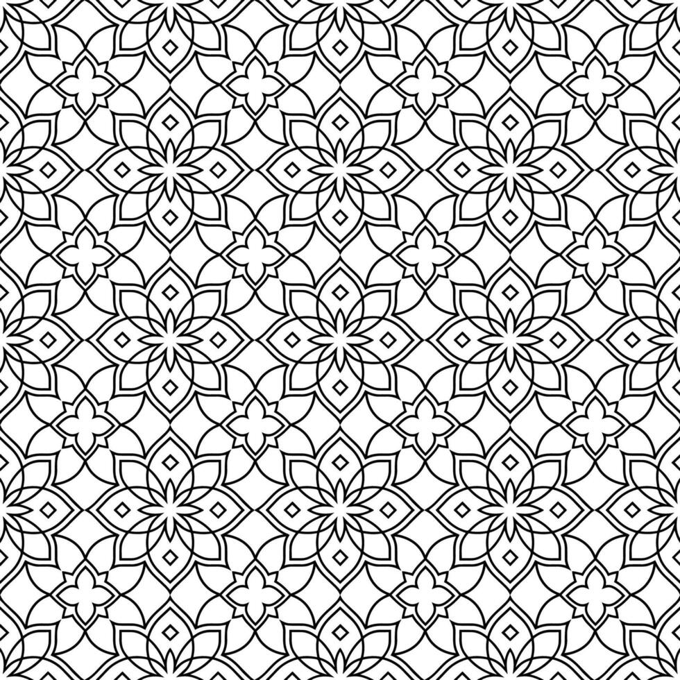 Seamless pattern with Arabic oriental ornaments for backgrounds, wallpapers and designs. vector