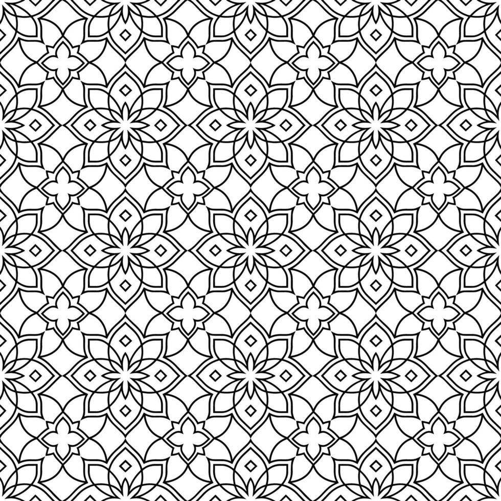 Seamless pattern with Arabic oriental ornaments for backgrounds, wallpapers and designs. vector