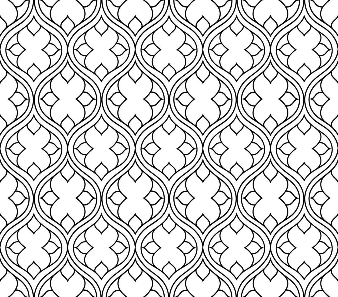 Seamless pattern with Arabic oriental ornaments for backgrounds, wallpapers and designs. vector