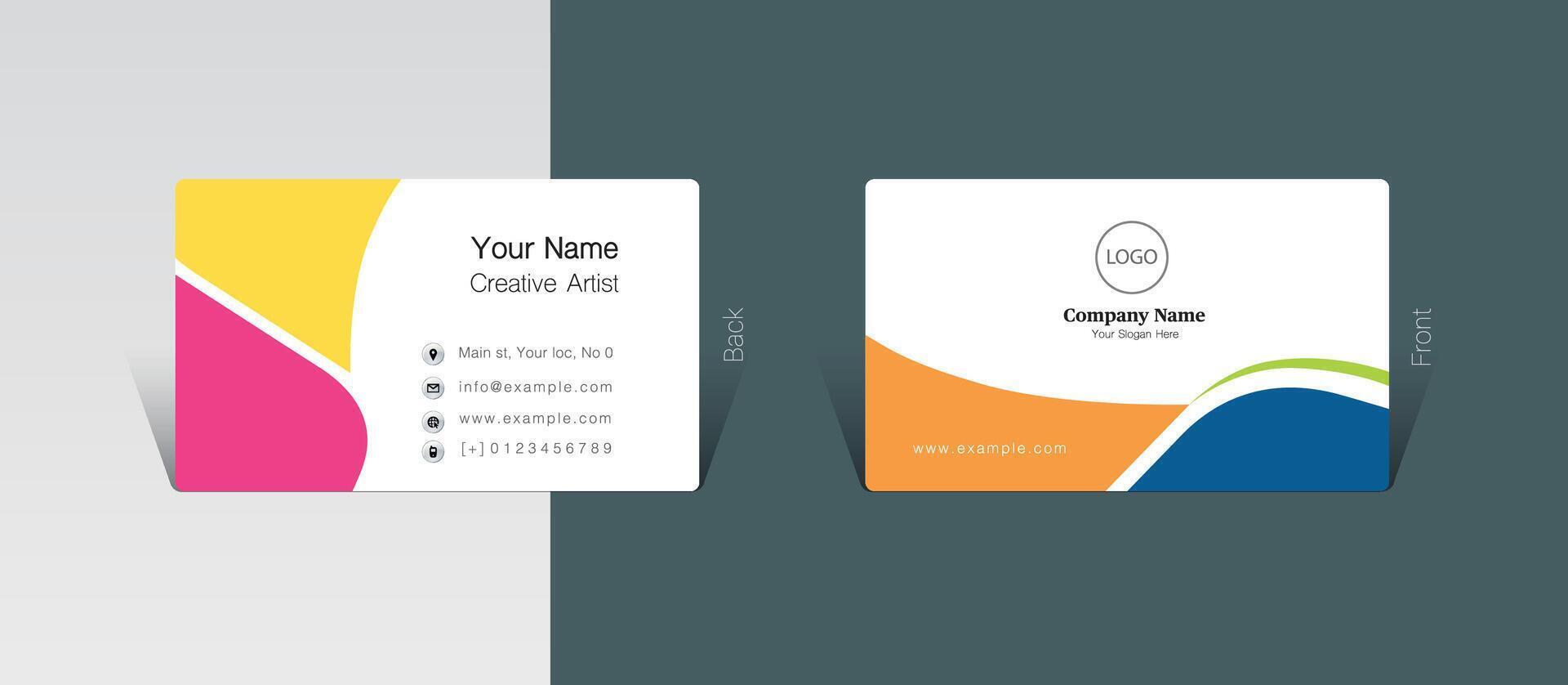 Visit card ideas vector