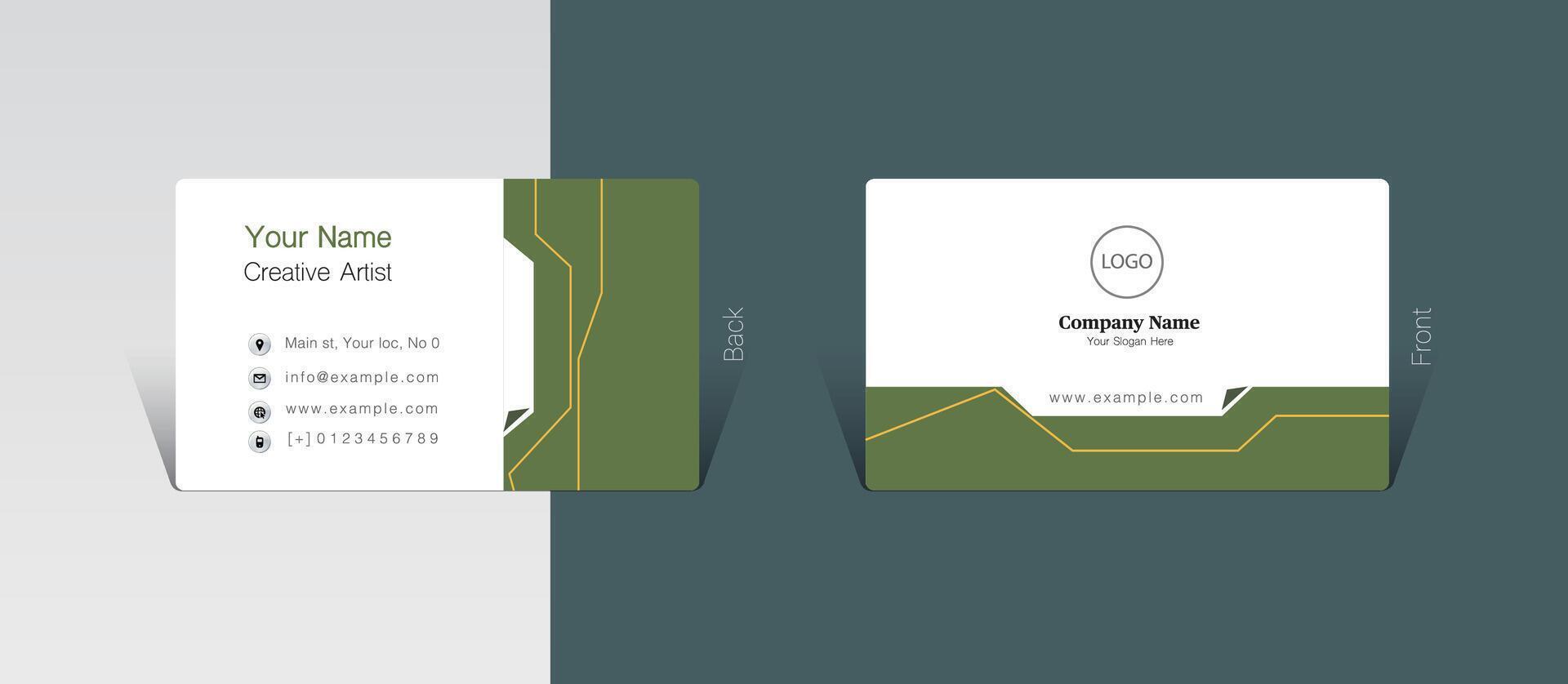 Visit card ideas vector